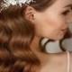 Pearl Bridal Hair Comb, Silver Wedding Hair Vine, Wedding Flower Comb, Floral Hair Piece