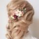BOHO WEDDING Hair Comb • Gift For Her • Floral Hair piece • Ivory Hair comb • Hair comb For Wedding • Bridal Hair Comb • Gift For Love
