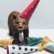 Set of party hats, Cake Topper animal, removable, Schleich animal, safari/jungle party.