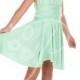 Junior / Mini Bridesmaid Dress Infinity Dress Seafoam Green Convertible Dress Multiway Wrap Flower Girl Dress