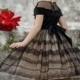 Black Flower Girl Dress, Special Occasion Dress, Black Lace Dress for Girls, Rustic Flower Girl Dresses, Bohemian Flower Girl Dress,  Dress