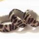 Leopard Print Silicone Ring Unisex Wedding Band, Sizes 7-14, 8mm wide
