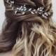 Bridal hair vine  Bridal hair accessories Blue Opal Bridal halo Wedding hair piece Wedding hair Accessories Wedding hair vine