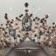 Vintage Black Crown//Bridal Headpiece//Black Crystal Wedding Crown//Bridal Crown//Black Wedding Tiara//Birthday Party Crown//Gothic Crown