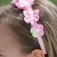 Girl Headband  Hair Accessories  Wedding Flower Girl Headband  Flower Hairband