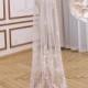 Ivory/White Floor Length Wedding Veil Chapel Bridal Veil Waltz Wedding Veil Floral Lace Veil Single Tier Veil Fingertip Veil Cathedral Veil