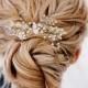 Boho Bridal Hair Comb Pearl Wedding Hair Comb Bridal Comb Pearl Hair Comb Hair Comb for Wedding Bridal Hair Piece Hair Comb