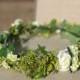 The "Carolina Forest" floral halo crown // summer festival crown, boho crown, woodland wedding, bridesmaid headpiece, flower girl crown