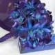 Christy's Bridal Bouquet with Purple Hydrangeas Blue Galaxy Star and Blue Violet CA Dendrobium Orchids OR Choose Blue Hydrangeas