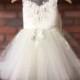 ASTORIA Ivory Lace Tulle Flower Girl Dress Wedding Bridesmaid Dress