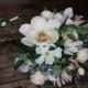 Boho Bouquet, Bridal Bouquet, Wedding Bouquet, Boho Bridal Bouquet, Magnolia, Protea, Ivory, Blush, Blush Bridal Bouquet, Eucalyptus, Garden