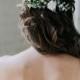 Flower hair clip, Blue flower hair comb, flower hair vine, flower hair piece, Wedding hair accessories