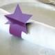Purple Napkin Rings, Star Paper Napkin Rings, Set of 10 Star Party Decoration, Purple Event Table Decor, Purple Star Napkins, Purple, ST17