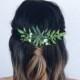 SUE Greenery Flower Clip - Baby Shower Flower Hair - Rustic Hair Clip - Wedding Flower Clip - Wedding Hair Piece - Bridesmaids - Hens Bride