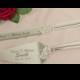 Lenox True Love Silver Personalized Wedding Cake Knife and Server Set / Custom Engraved Wedding Cake Cutting Set for Bride and Groom