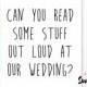 Funny Master Of Ceremonies Card - Will You Be My Our Master Of Ceremonies, funny wedding card, master of ceremonies card, wedding MC card