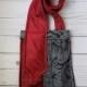 Bold red necktie crossbody bag, red tie shoulder bag, red steampunk bag, ecofriendly purse, gift for her, repurposed tie purse, unique purse