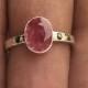 AAA quality natural ruby ring with diamonds in 925 sterling solid silver