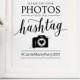 Wedding Hashtag Sign Printable Hashtag Sign for Wedding, Hashtag Wedding Sign