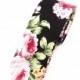 DAVID Black Floral Skinny Tie 2.36"