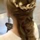 Stars and moon half crown,celestial hair comb,mystical,gold stars,sparkling,half moon,ethereal,stars and crystals,moon and stars hair piece