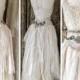 Ethereal wedding dress in 2 pieces, couture statement wedding , alternative wedding in a ragged look