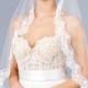 Full lace veil, Wedding lace veil, veil Bridal lace Veil, white, ivory, Wedding veil bridal Veil Fingertip chapel long veil