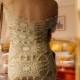 GORGEOUS Crochet Dress in Ecru, Cold shoulder wedding dress, Lace crochet dress for women