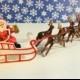 Santa Claus Sled / Santa and Reindeer Sled / Santa Cakes / Christmas Model Train Layouts