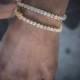 Cubic Zirconia Tennis Bracelet, Bridal CZ Link Bracelet, AAA High Quality Crystal Jewelry, White Rhodium Plated,Diamond Cz Bracelet