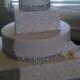 20" or 22" "Square Dazzling Diamonds" Bling Wedding Cake Stand / Cake Plateau