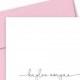 Personalized Folded Note Cards Stationery - Set of 10 with envelopes