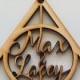 Custom Inspired Always Love Wedding or Anniversary Laser Cut Natural Wood Christmas Tree Ornament Decoration with Custom Name