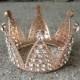 Rhinestone Crown - Gold, Rose Gold, and Silver for Girl's headpieces, for cake topper, or party decorations