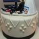 GAMER Funny Wedding Cake Topper OVER Video Game Gaming Junkie Addict Charming Rehearsal Groom's Shooter Bride and Groom