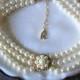 Rosita Pearl Choker, Vintage Pearl Choker, Rosita Pearls, 3 Strand Pearls, Bridal Choker, Wedding Jewellery, Vintage Bridal Pearls