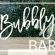 Bubbly Bar Table Sign 