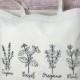 Wildflower Canvas Tote Bag, Shoulder Bag, Cotton Bag,