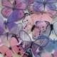 20 Lavender  Purple & Pink Edible Butterflies Romantic Cake Toppers