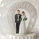 Cake Topper Bride and Groom Topper Wedding Cake Topper Vintage New Old Stock Good Luck cake topper 1960s New in package