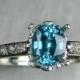 1.25cts Natural Paraiba blue Zircon 925 sterling silver (available in 9ct, 14k 18k 375 585 750 yellow white rose gold) engagement ring