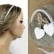 Headband bridal beaded hair accessories wedding bridal wreath communion