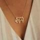 Elephant Necklace, Origami Animal, Animal Necklace, Geometric Necklace, Rose Gold Necklace, Origami Jewellery, Stocking Filler, Secret Santa
