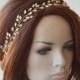 Wedding Headband, Crystal Bridal Headpiece, For Bride, Hair Piece Crown, Halo Hair Vine, Rhinestone, Gold, Silver, Hair Band, Hair Wreath