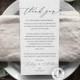 Wedding Thank You Note Template, Rustic, Wedding Place Setting Thank You, Table Card, Editable, Instant Download, Wedding Table Decor, BD50