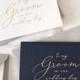To My Groom Gold Foil Wedding Card