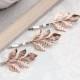 Rose Gold Branch Bobby Pins Leaf Hair Pin Leaf Bobbies Nature Woodland Wedding Rose Gold Leaves Bridal Hair Accessories Grecian Clips