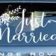 Wedding Car decal / Car Decal / Just Married Car decal / Wedding Getaway Car Decal / Just Married Banner *professional applicator included