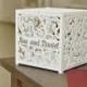 wedding card box with slot and lock