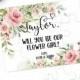 Flower Girl Proposal Puzzle Card - Will You Be My Flower Girl